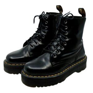 DR MARTENS~JADON PLATFORM BLACK LEATHER LACE UP Boot WOMENS SIZE 7